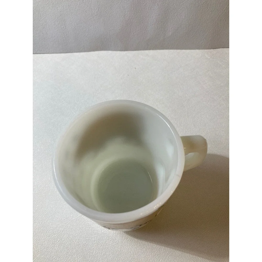 Fire King | Dining | Vintage Fireking Milk Glass Stacking Mug Pig ...